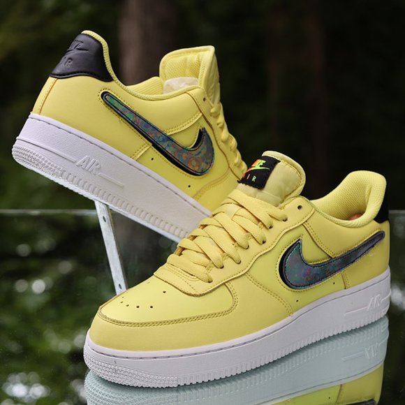 Nike Air Force 1 Low 07 Lv8 Yellow Pulse Men’s Size 8 - Picture 3 of 12